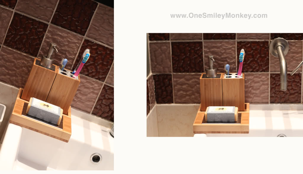 Washroom bamboo accessories