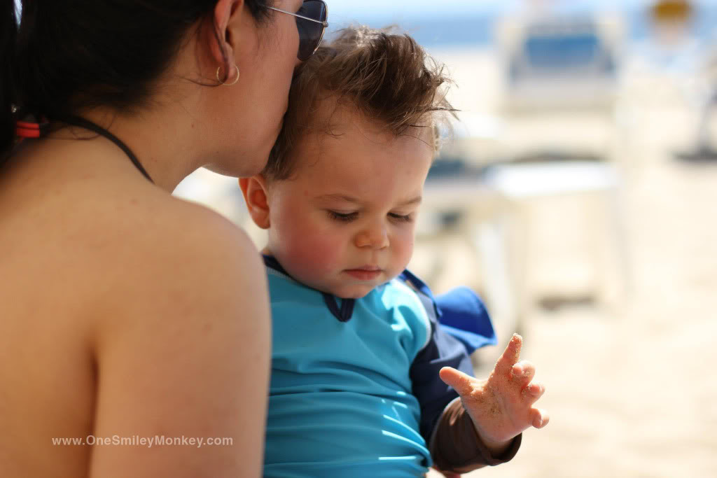 Baby and Mom at the Beach