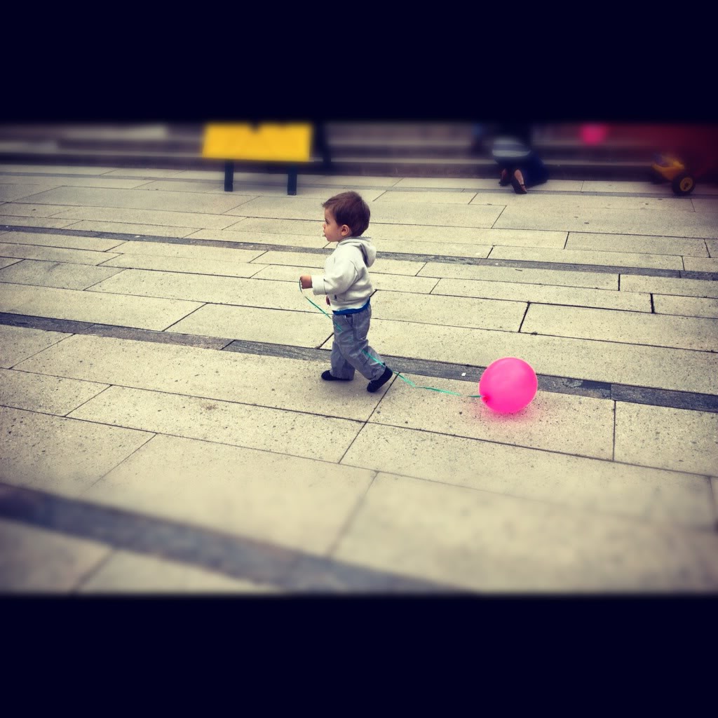 Baby and balloon