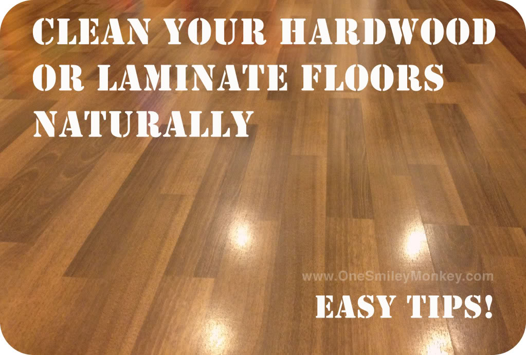 Clean your hardwood or laminate floors naturally! 