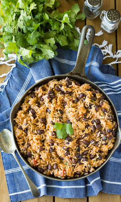 Easy Spanish Rice with Beans Recipe