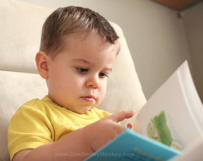 Two year old learning to read!