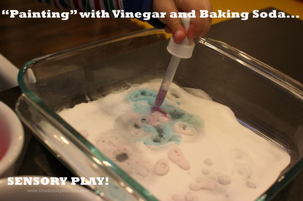 Painting with Vinegar and Baking Soda