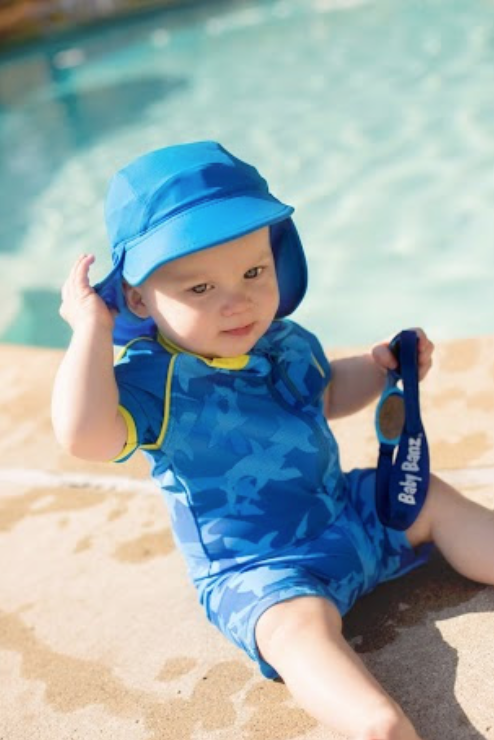 klatre Fortolke Start Baby Banz Sunscreen and UV Swimwear Review - OneSmileyMonkey.com