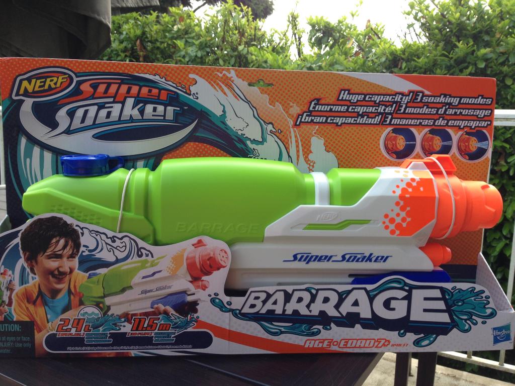 Nerf Soaker Barrage - OneSmileyMonkey.com