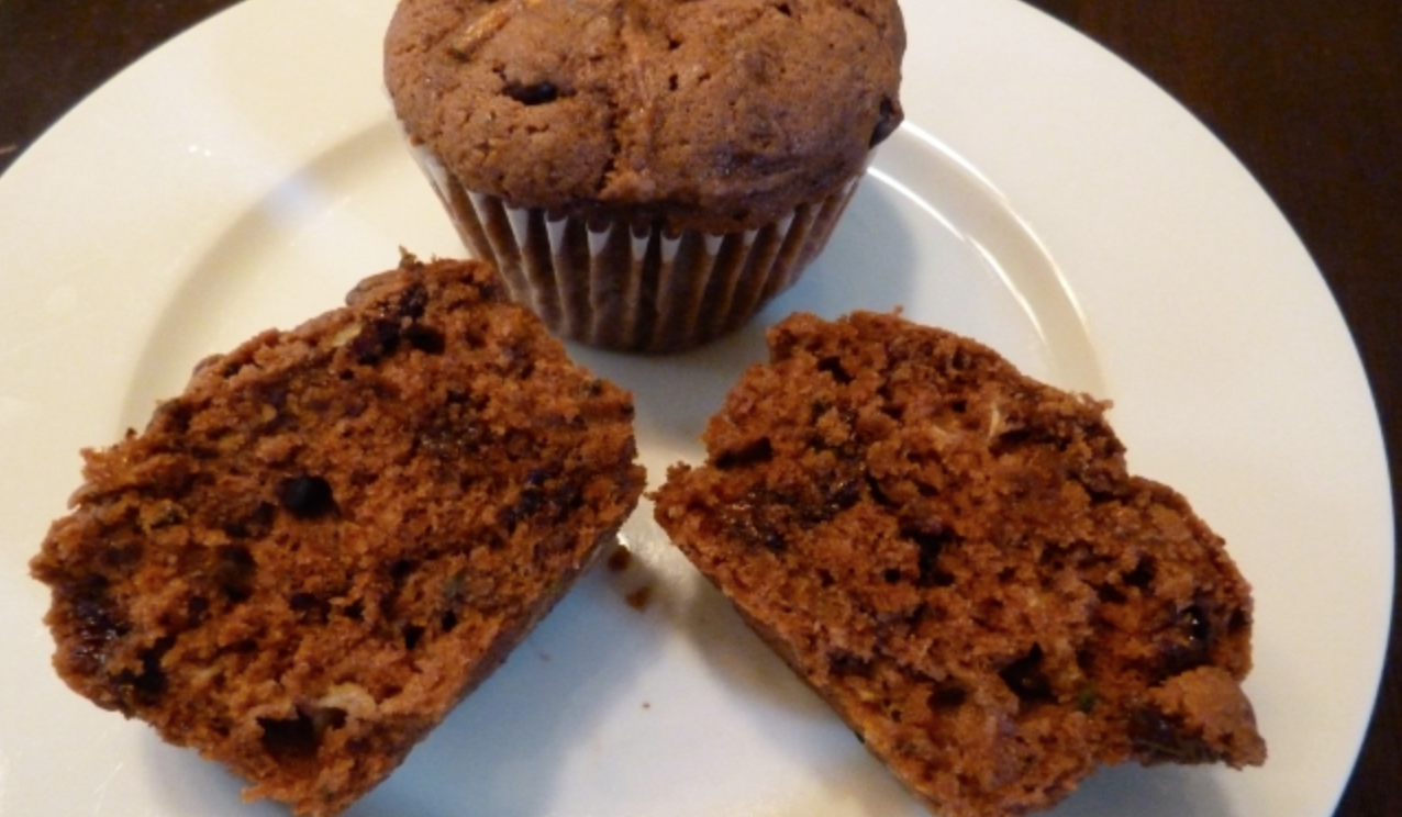 Double Chocolate Zucchini Muffins