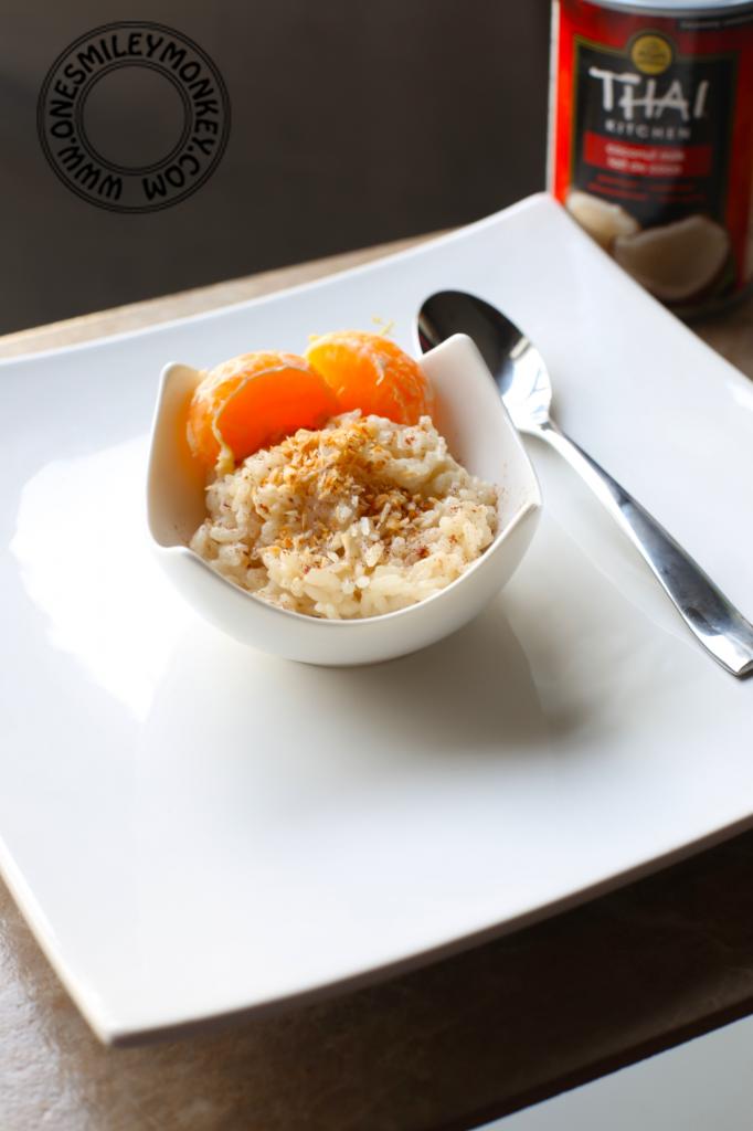 rice pudding with mandarin orange