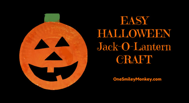 Halloween Jack-O-Lantern craft