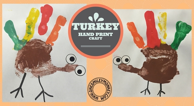 Turkey hand print craft
