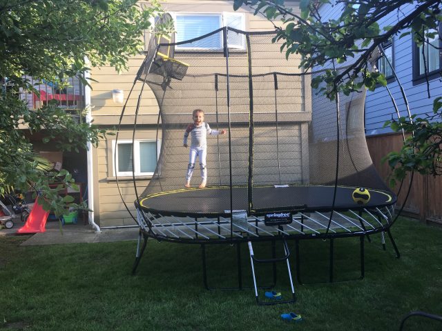 Jumping on a Trampoline is Great Exercise