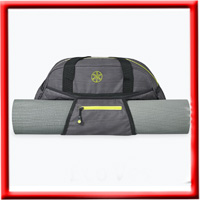 Gaiam Duffle Bag - Heather Grey / Lime Green 