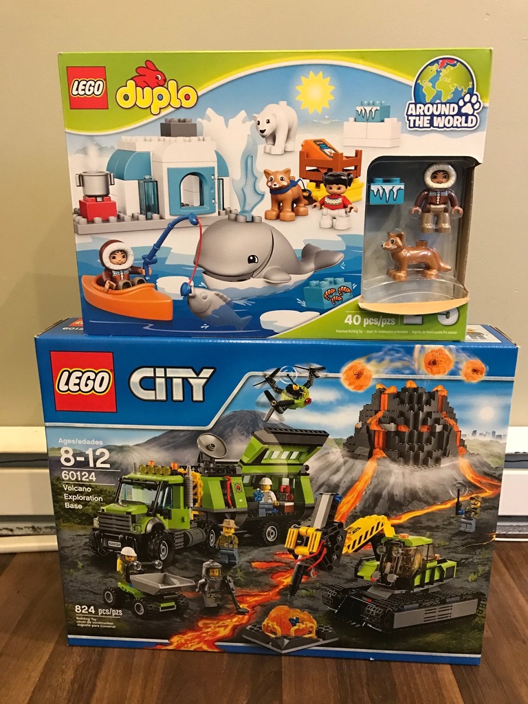 LEGO Volcano Exploration Base and LEGO DUPLO Arctic Set {Review}