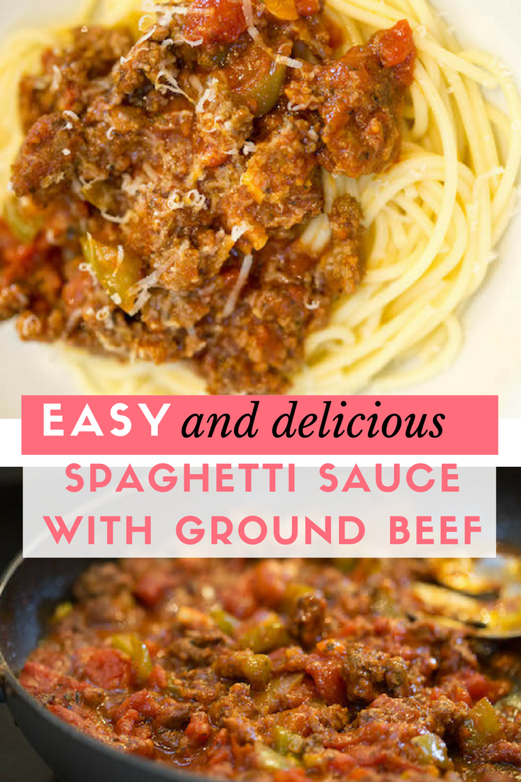 Easy And Delicious Spaghetti Sauce with Ground Beef Recipe