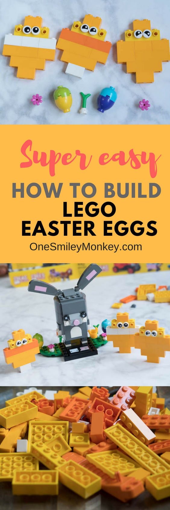 How to make an easy LEGO easter egg, super easy instructions! 