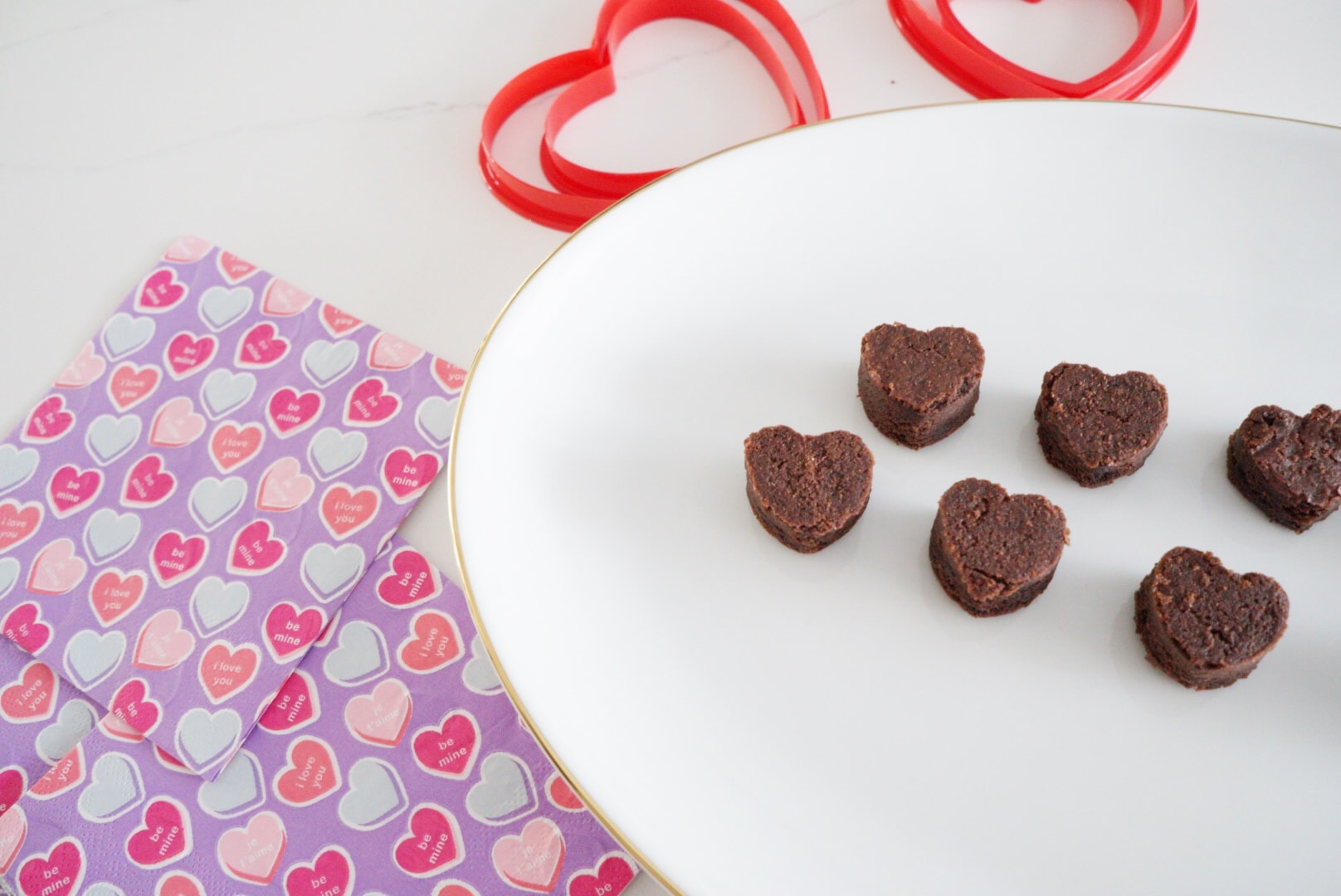 Easy and Delicious One Bite Valentine's Day Chocolate Brownies