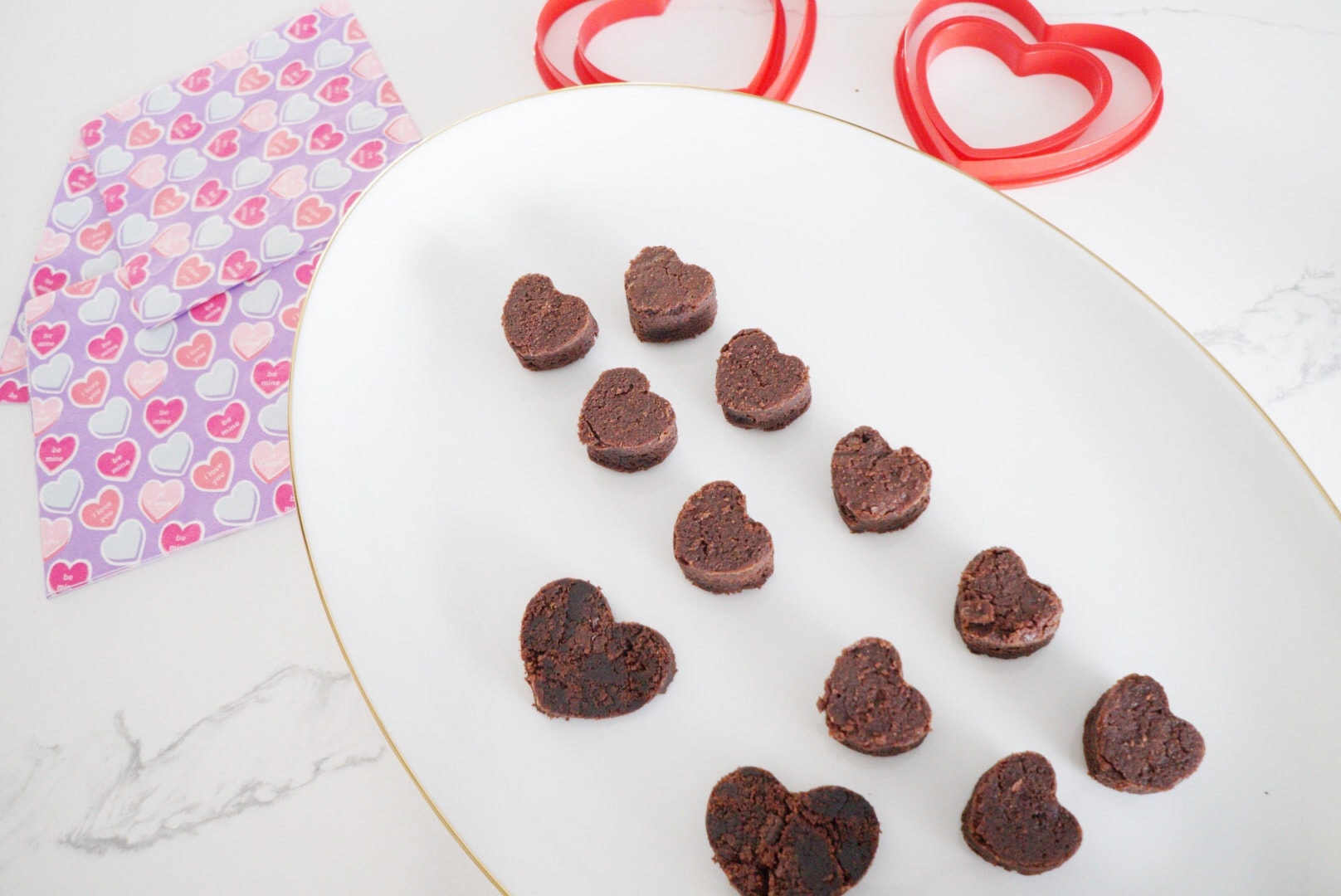 Easy and Delicious One Bite Valentine's Day Chocolate Brownies
