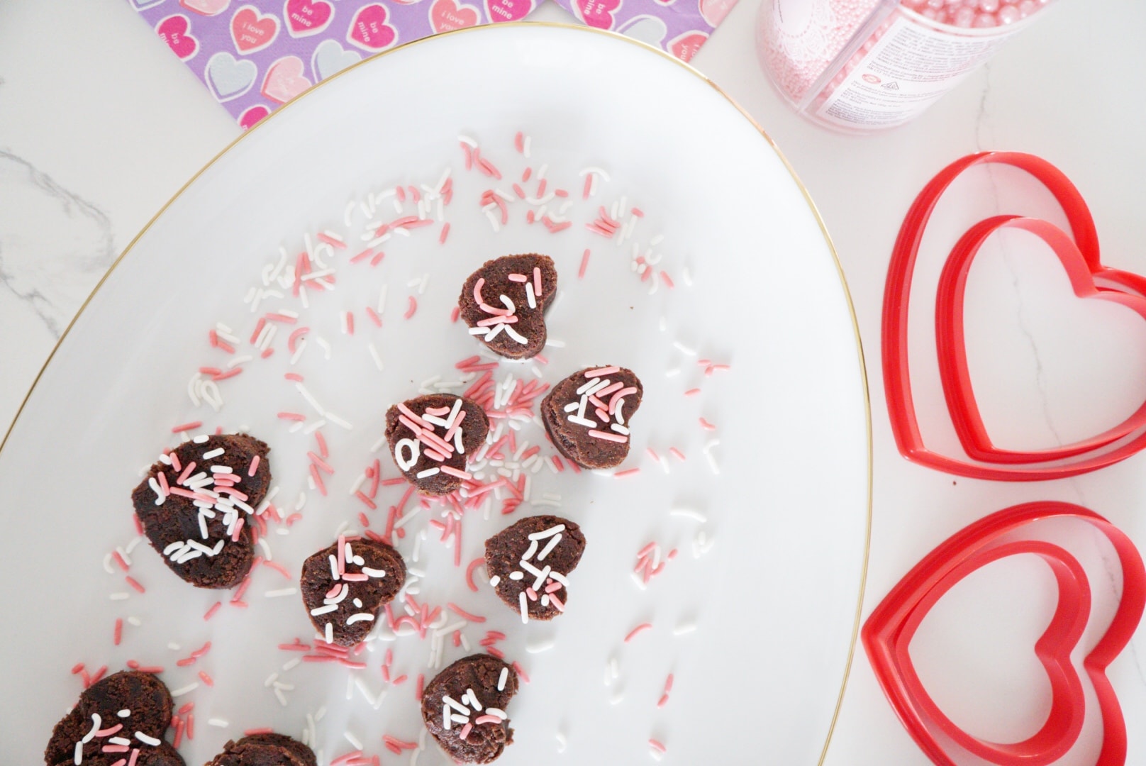 Easy and Delicious One Bite Valentine's Day Chocolate Brownies