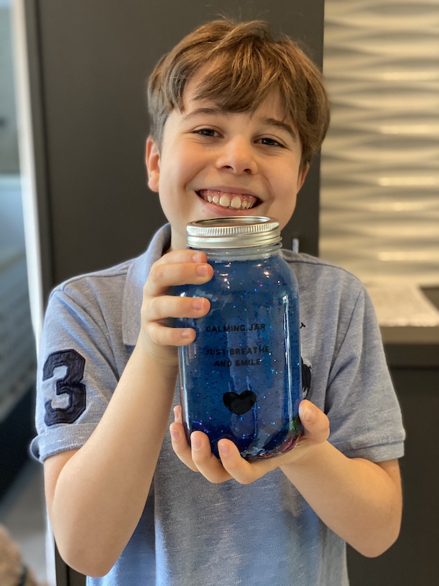 DIY Calming Jar, Mental Health Activity for Kids