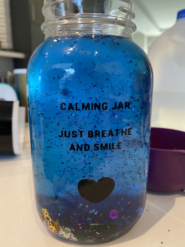 DIY Calming Jar, Mental Health Activity for Kids