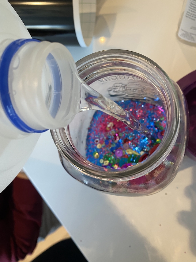 DIY Calming Jar, Mental Health Activity for Kids