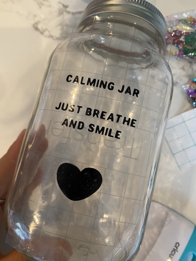 DIY Calming Jar, Mental Health Activity for Kids