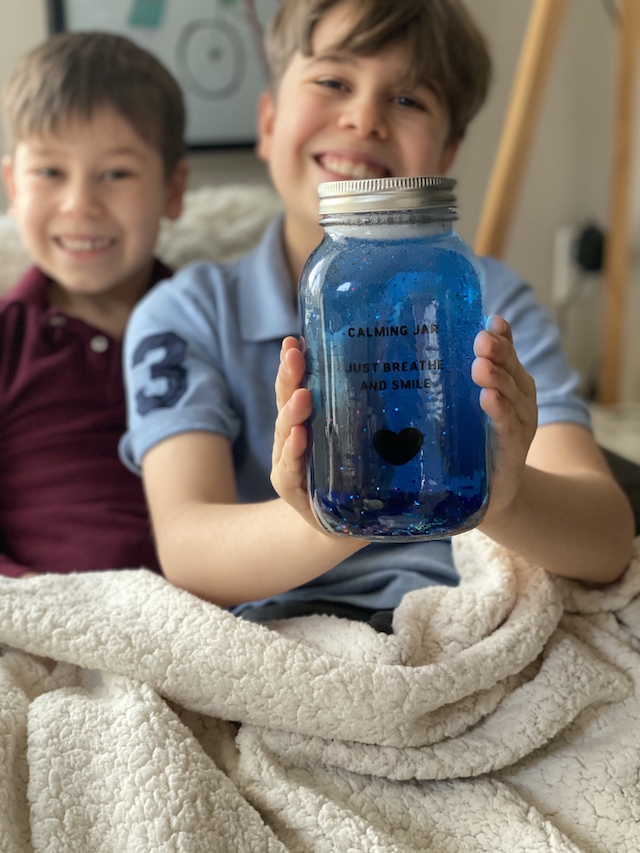 DIY Calming Jar, Mental Health Activity for Kids