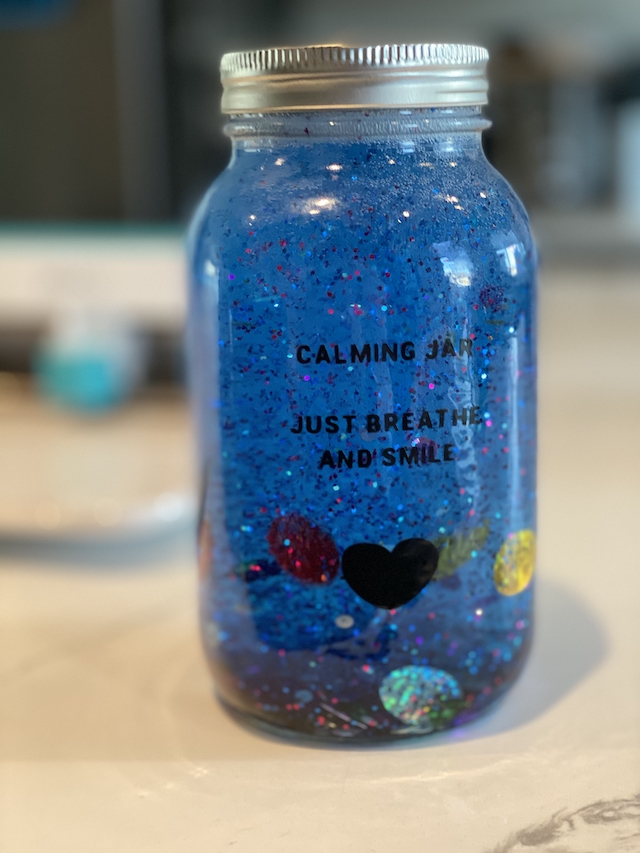 DIY Calming Jar, Mental Health Activity for Kids