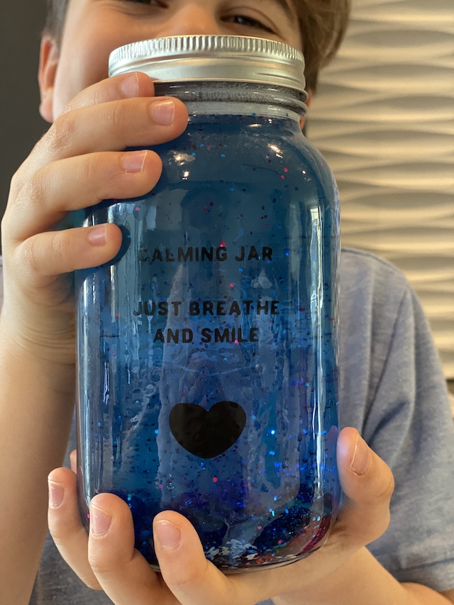 DIY Calming Jar, Mental Health Activity for Kids