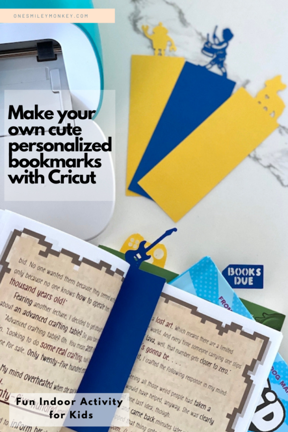 Fun Indoor Activity for Kids, Making Personalized Bookmarks with Cricut