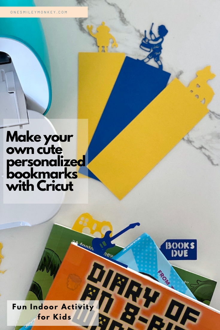 Fun Indoor Activity for Kids, Making Personalized Bookmarks with Cricut