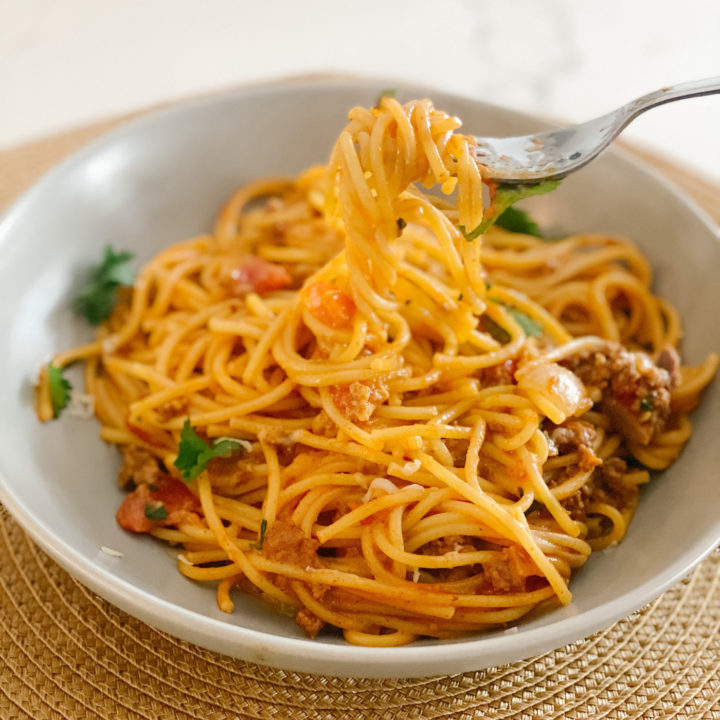 Easy One-Pot Taco Spaghetti Recipe