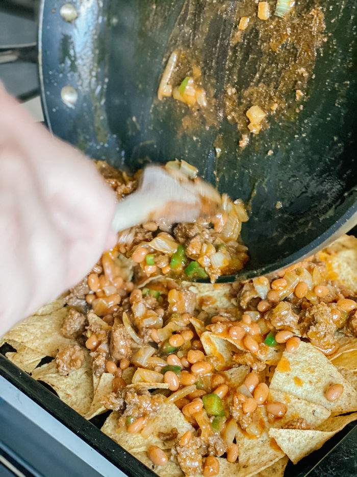 Easy and Delicious Baked Bean and Beef Nachos Recipe