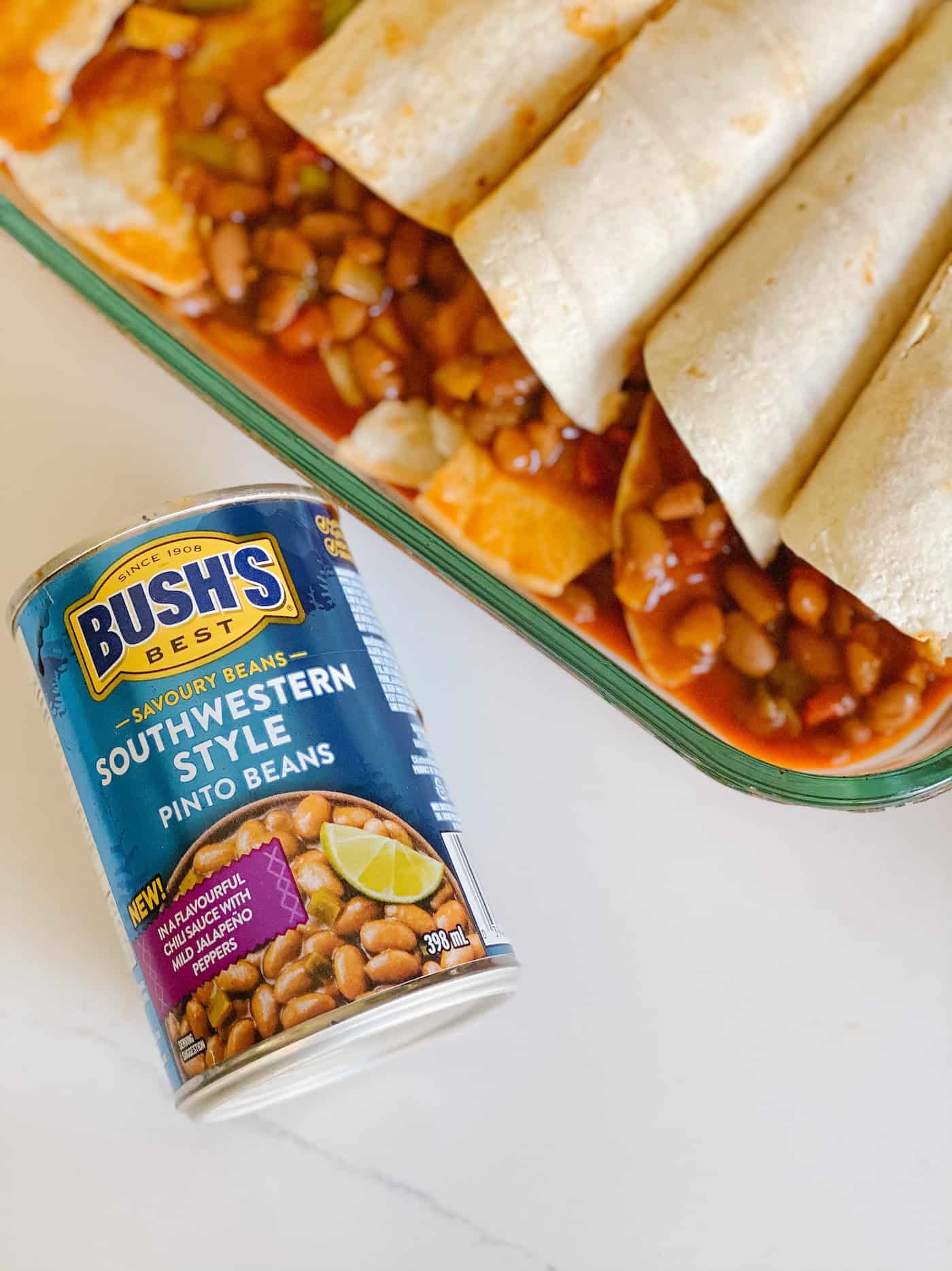 Easy and Delicious Pinto Bean and Cheese Enchiladas Recipe