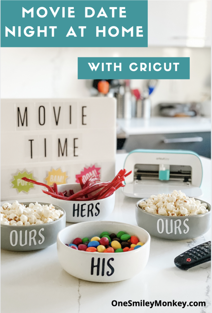 Movie Date Night At Home with Cricut DIY