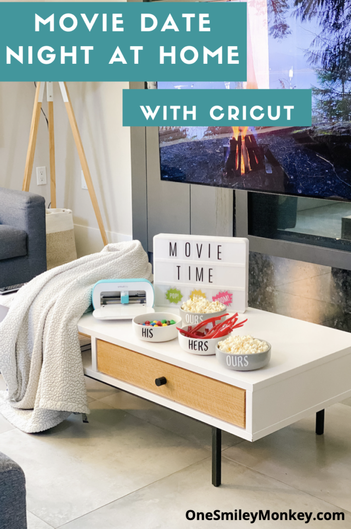 Movie Date Night At Home with Cricut DIY