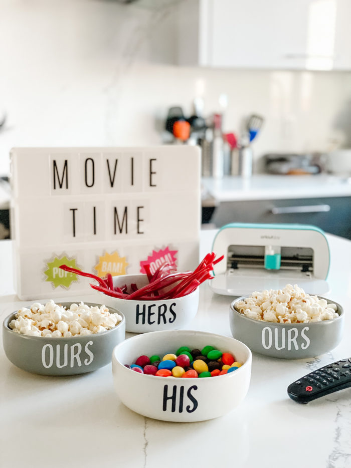 Movie Date Night At Home with Cricut DIY