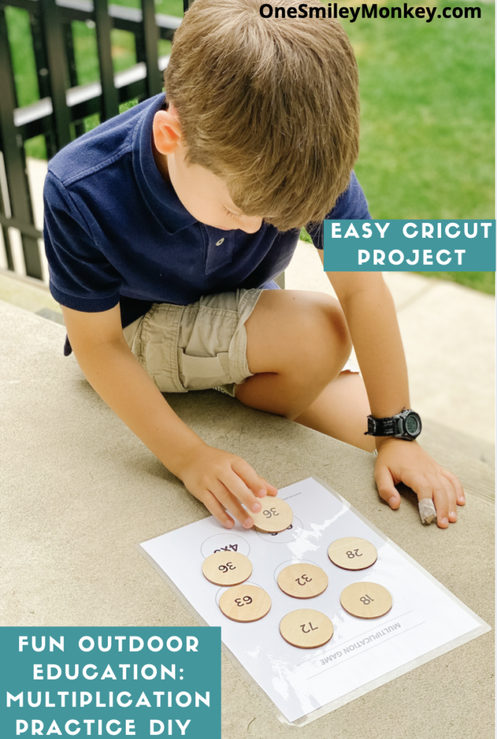 Outdoor Education: Multiplication Practice DIY with Cricut