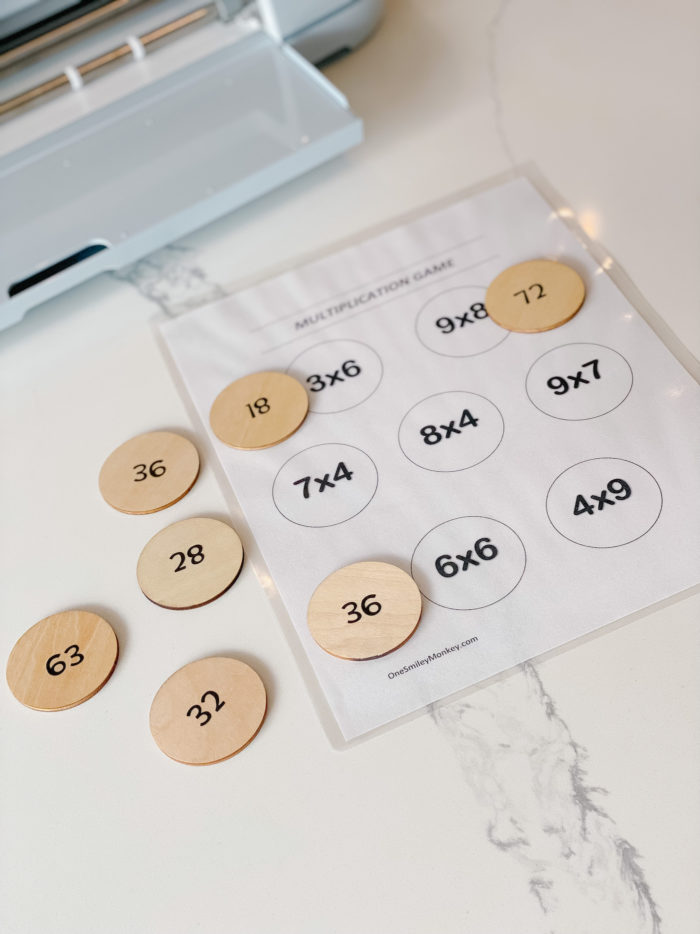 Outdoor Education: Multiplication Practice DIY with Cricut