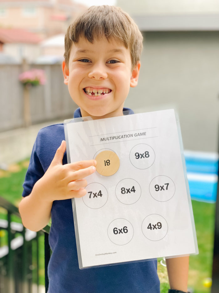 Outdoor Education: Multiplication Practice DIY with Cricut