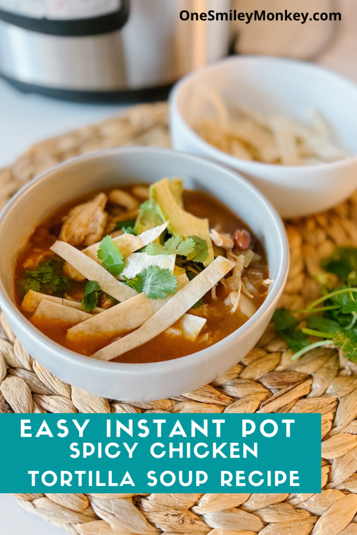 Delicious Instant Pot Spicy Chicken Tortilla Soup Recipe