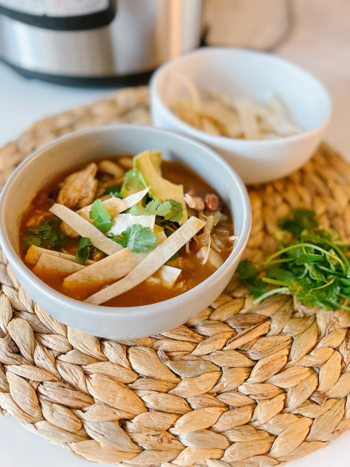 Delicious Instant Pot Spicy Chicken Tortilla Soup Recipe