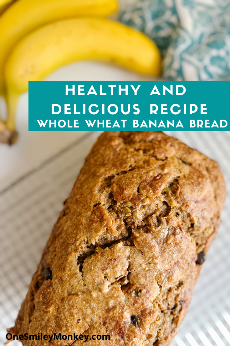 100 Whole Wheat Banana Bread Recipe OneSmileyMonkey 100-whole-wheat-banana-bread-recipe-onesmileymonkey