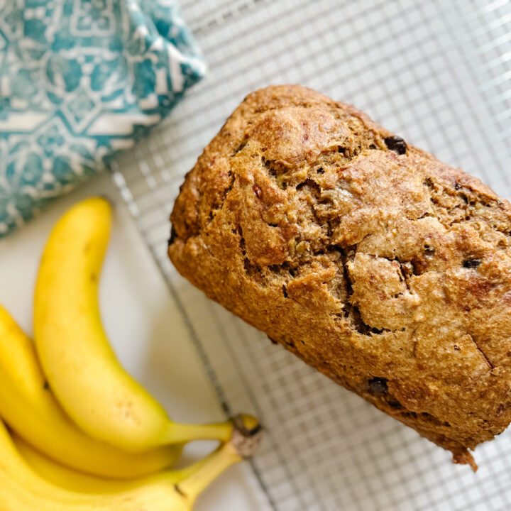 100% Whole Wheat Banana Bread Recipe