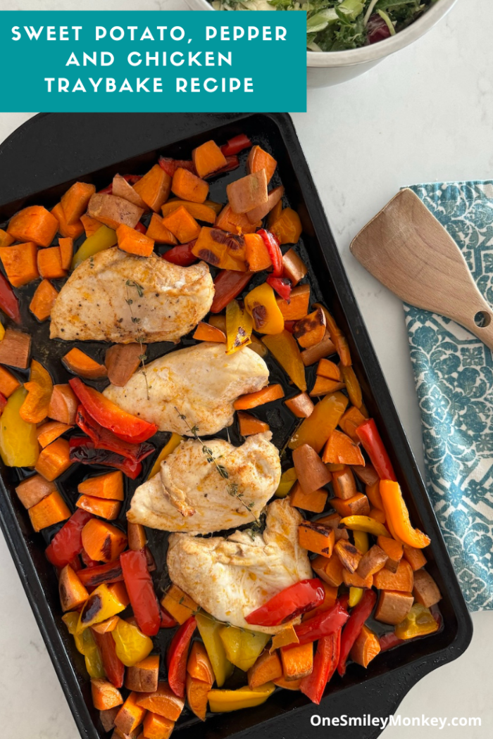 Sweet Potato, Pepper and Chicken Traybake Recipe